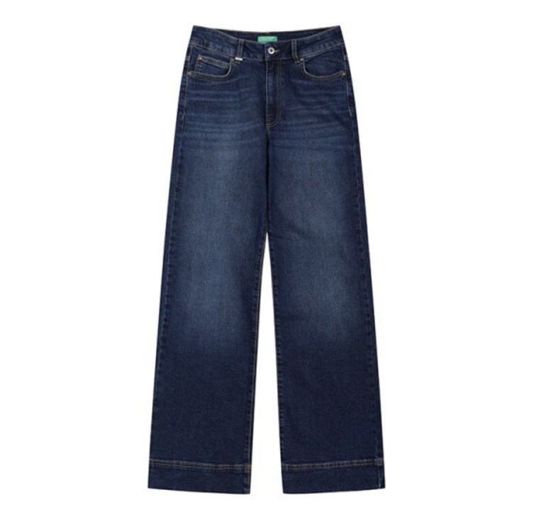 베네통 Hemcut denim pant4SRNDE01V901