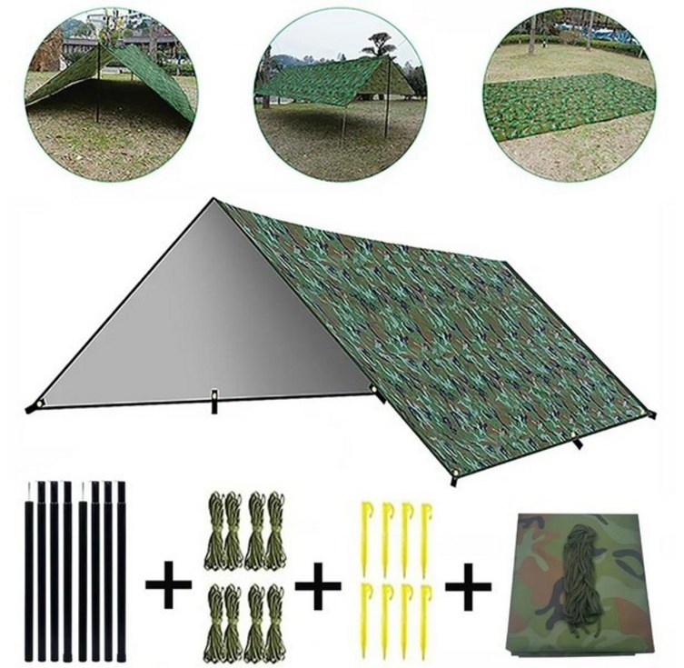 감성 차박 어닝 미니 타프 피크닉 방수포 야외 캠핑 천막 경량 자외선 차단 쉼터 그늘막