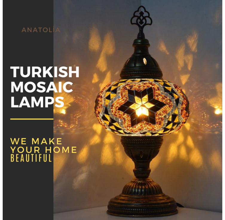 터키사람이 직접 만드는 터키램프 튀르키예 정통 선물용 모자이크 조명