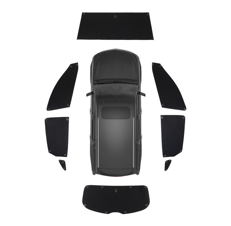 꼼지락 창문가리개 아기 차량용 운전석 차량 가림막 햇빛가리개 세트, 1개