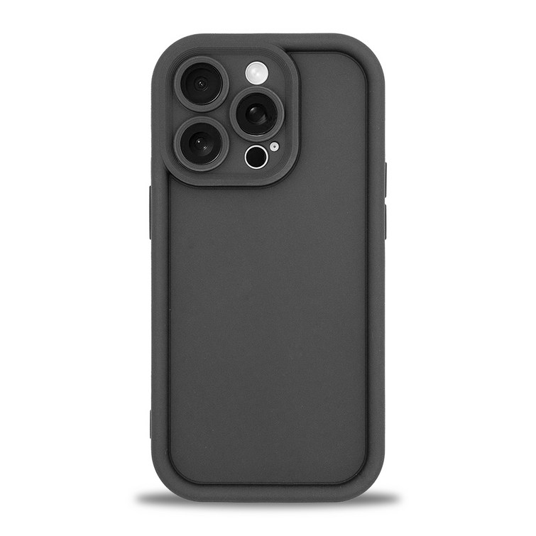 아이폰 범퍼 쿠션 블랙 풀커버 카메라 렌즈 가드 젤리 소프트 케이스 TY00